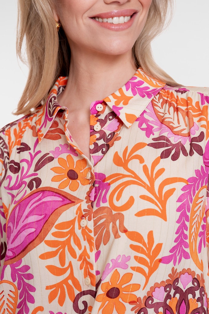 Blouse - Oranje Dessin