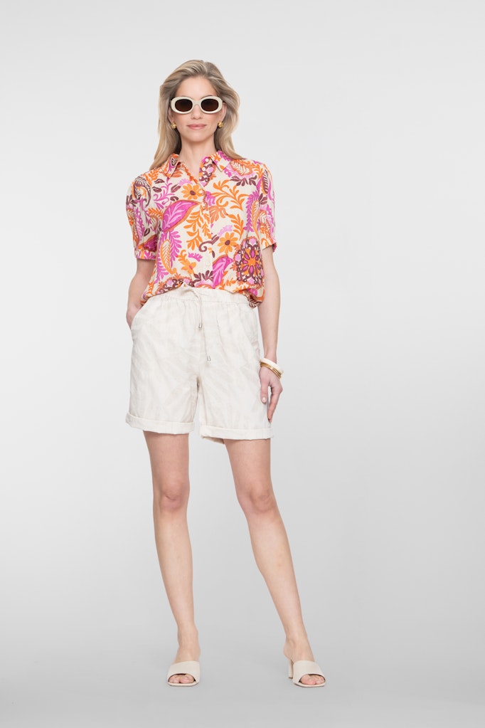 Blouse - Oranje Dessin