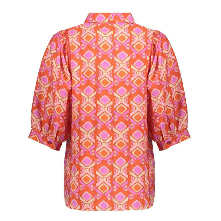 Blouse - Oranje Dessin