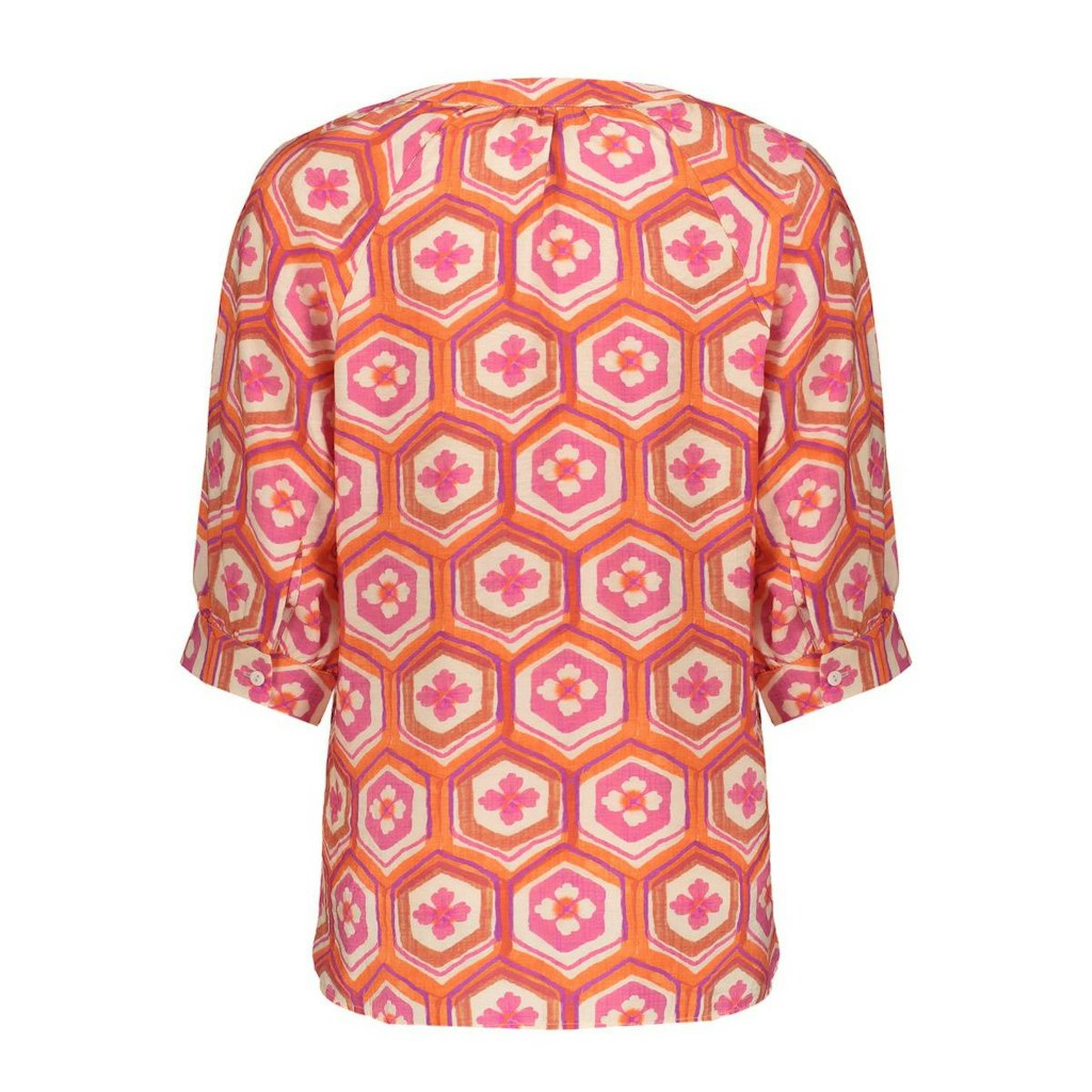 Blouse - Oranje Dessin