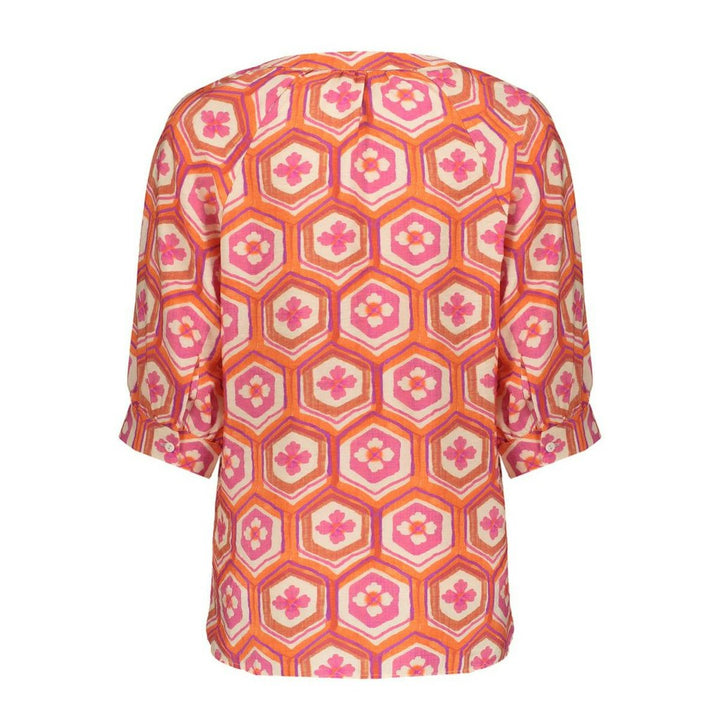 Blouse - Oranje Dessin