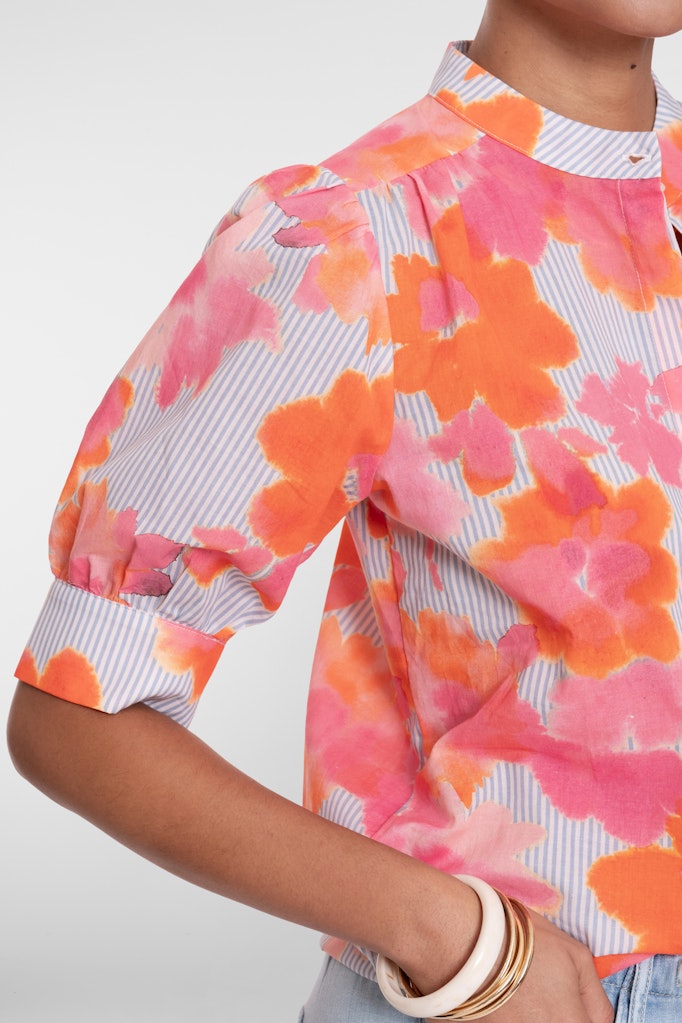 Blouse - Oranje Dessin
