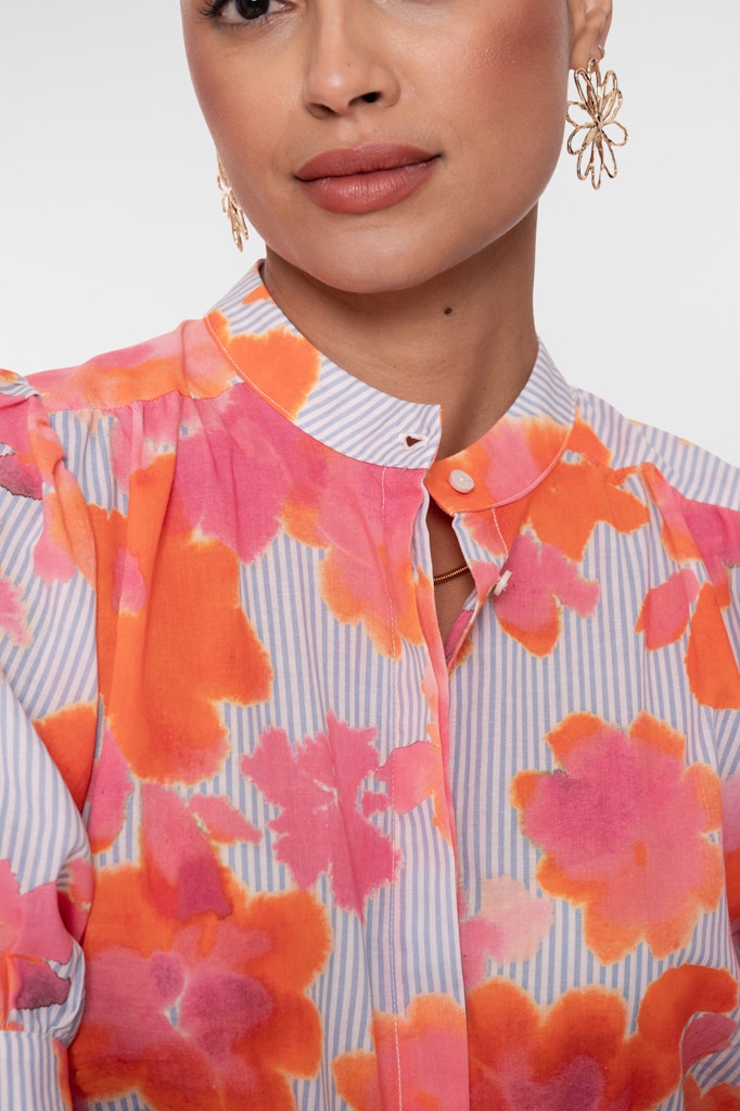 Blouse - Oranje Dessin