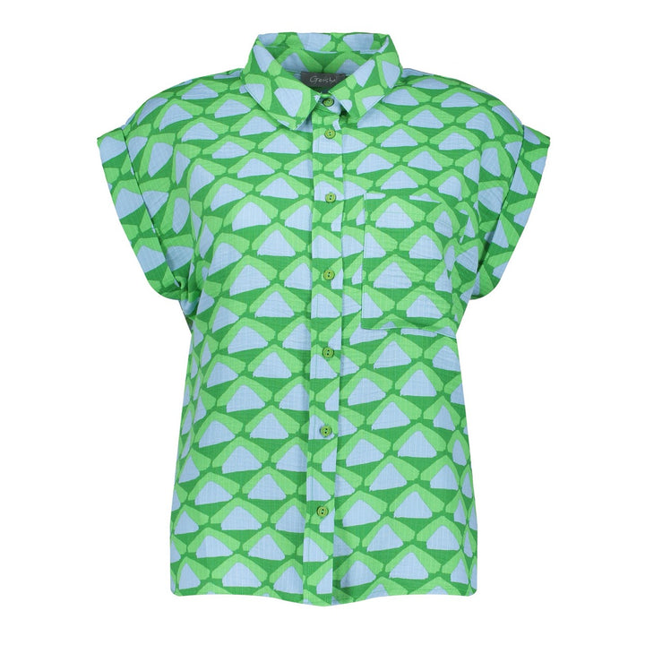 Blouse - Groen Dessin