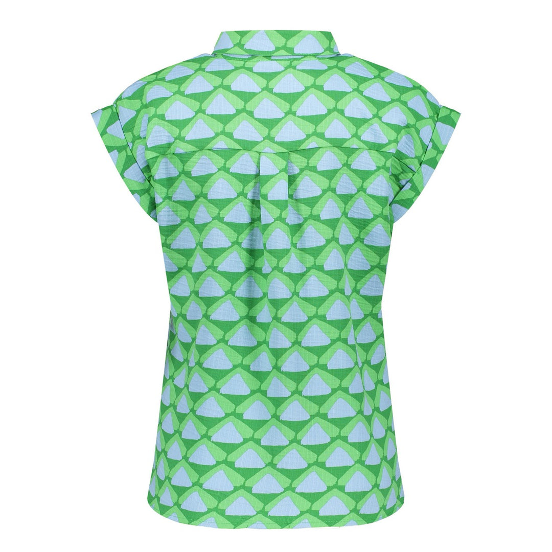 Blouse - Groen Dessin