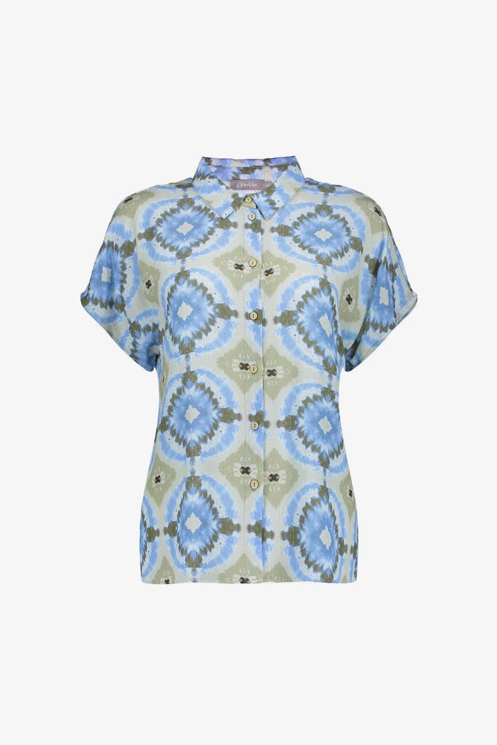 Blouse - Blauw Dessin