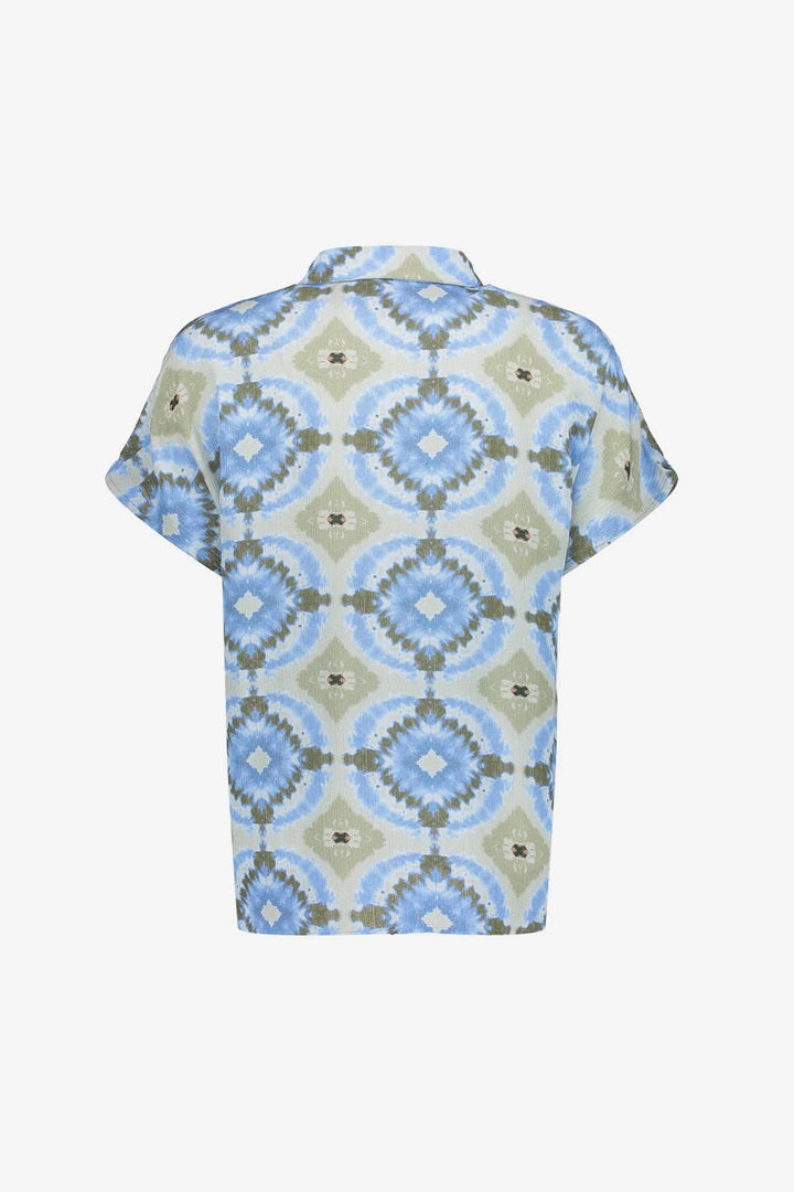Blouse - Blauw Dessin