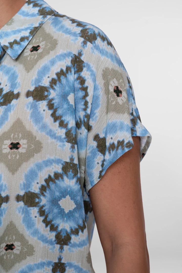 Blouse - Blauw Dessin