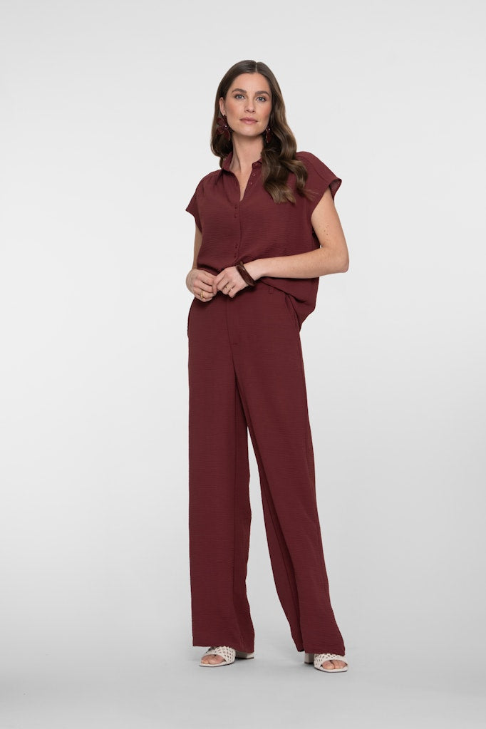 Blouse Crinckle - Bordeaux