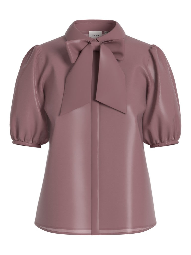 Viklarina 2/4 Bow Shirt/lc - Oud Roze