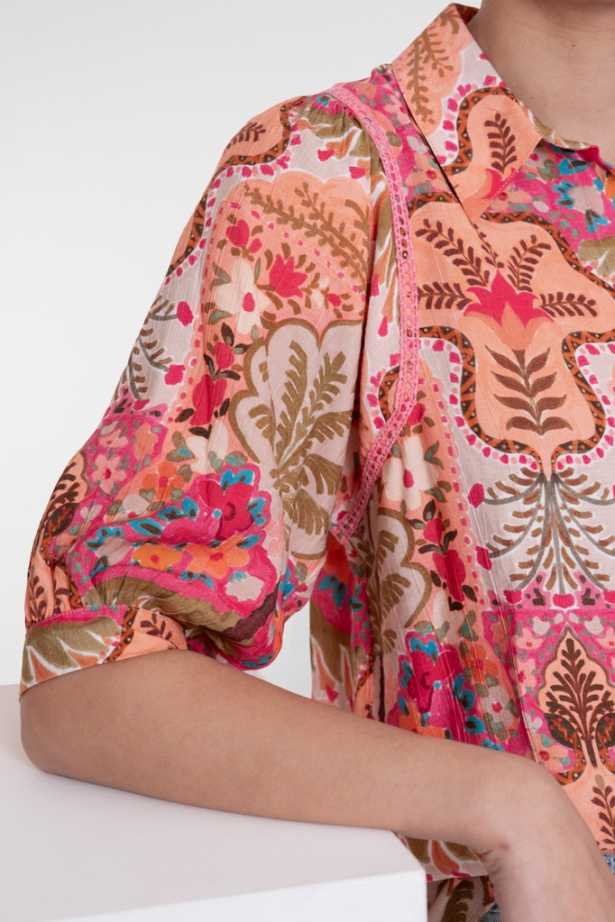 Blouse - Roze Dessin