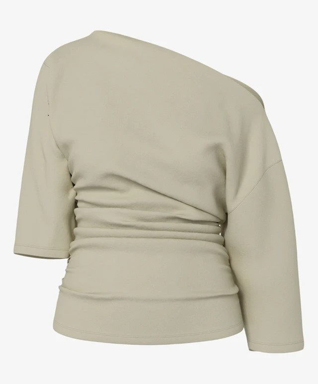 Hdoctavia Ls Off-shouder Top - Ecru