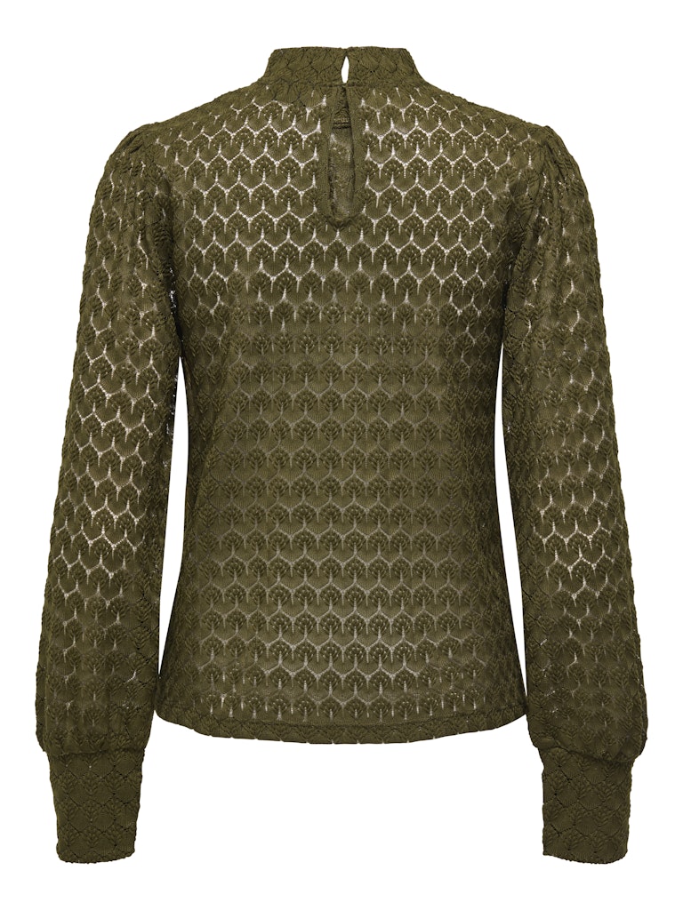 Jdyavery L/s Lace Top Jrs Noos - Army