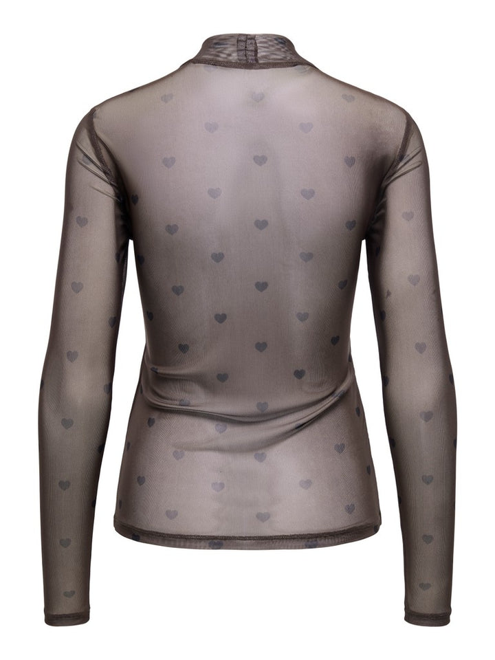 Onlerica Mesh L/s Top Jrs Noos - Bruin