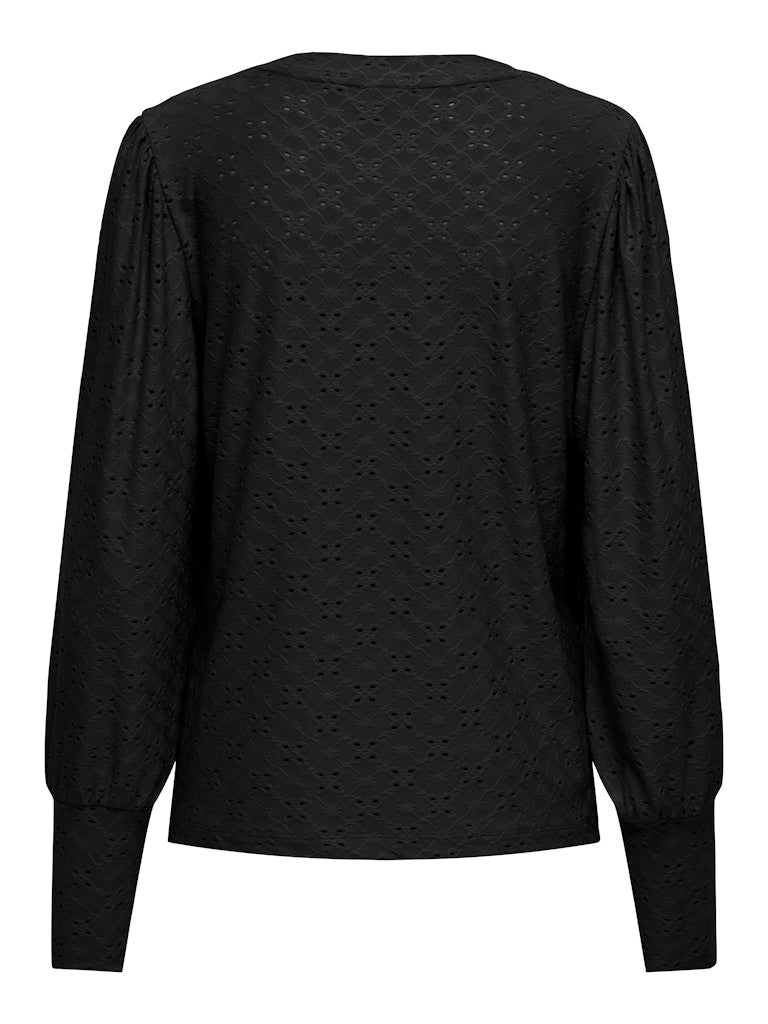 Jdycathinka L/s Bellsleeve Top Jrs Noos - Zwart