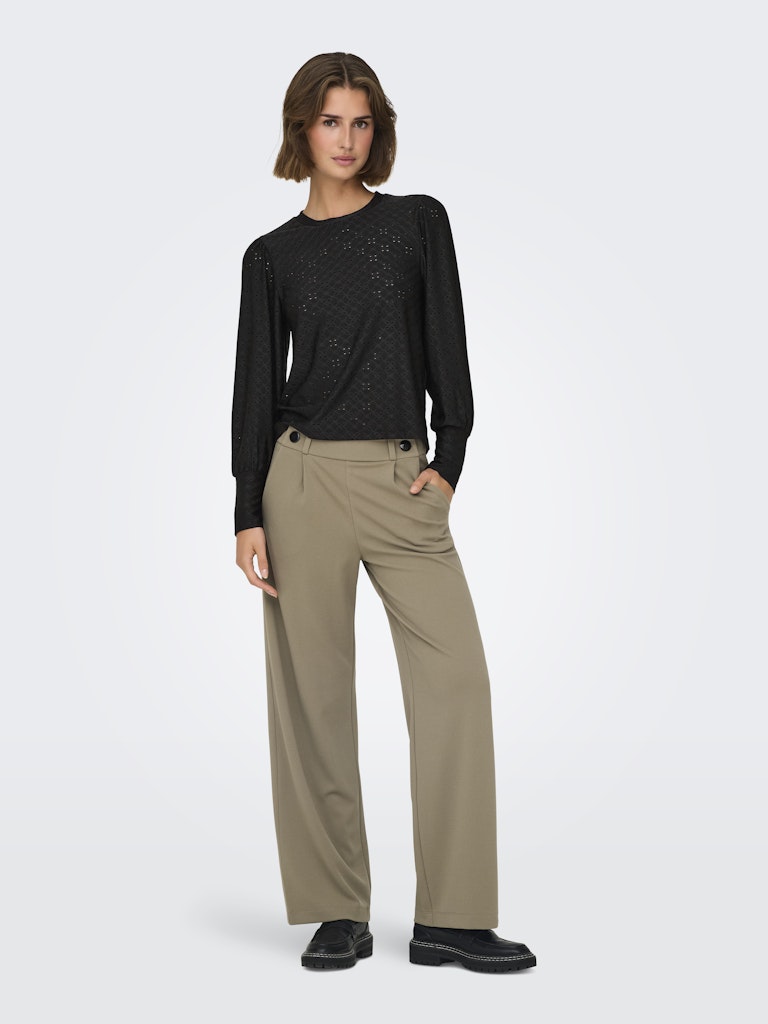 Jdycathinka L/s Bellsleeve Top Jrs Noos - Zwart