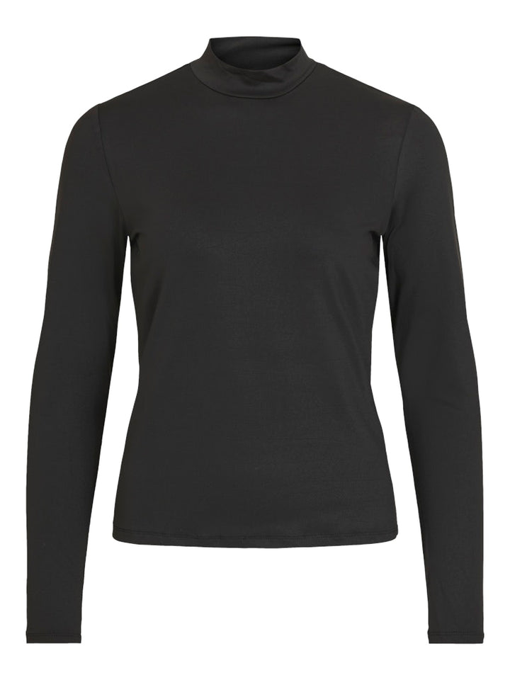 Vileoa L/s High Neck Top - Noos - Zwart