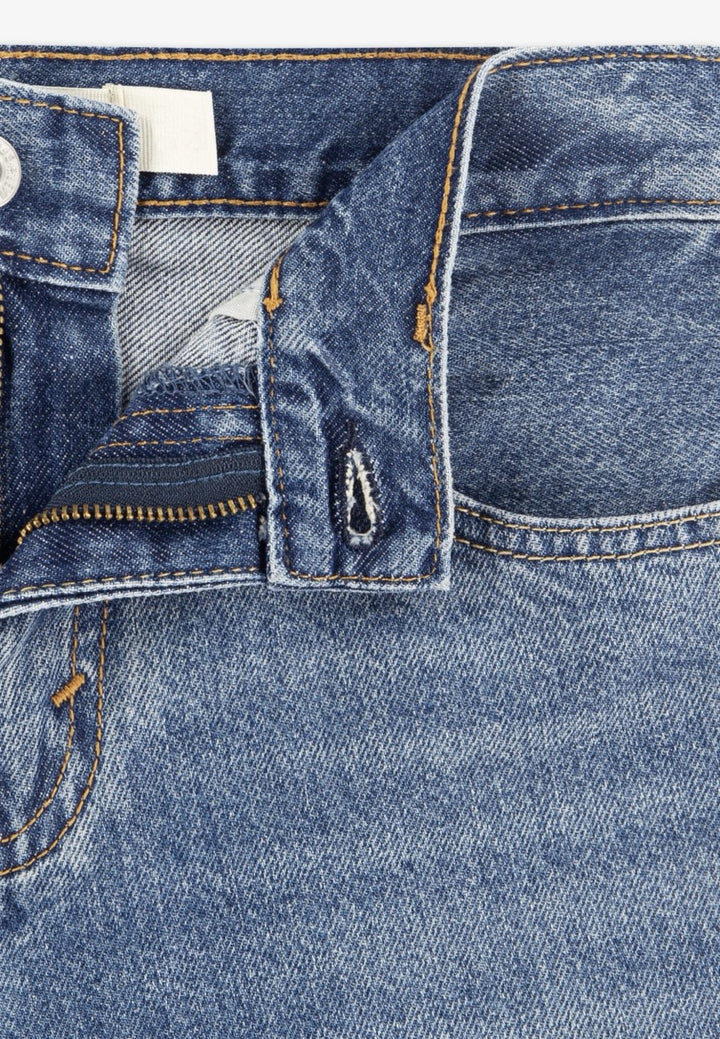 Levi's K286 short denim jongens – blauw - Blue Denim