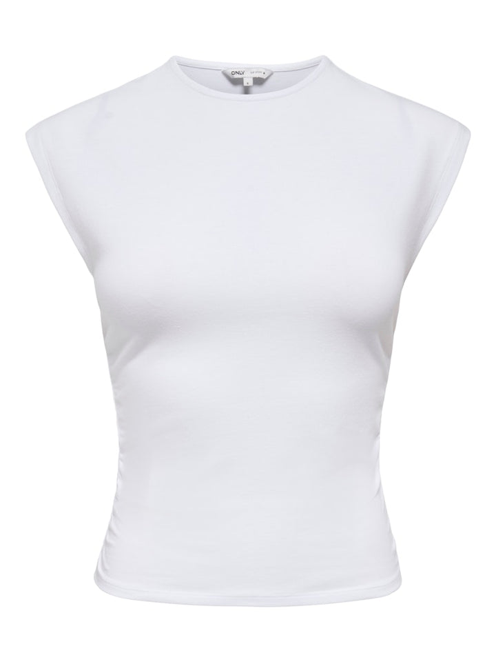 Onlmira Capsl Ruching Top Jrs Noos - Wit