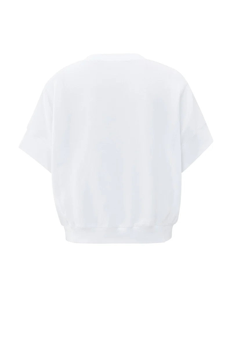 Ribbed Jersey Top - Wit