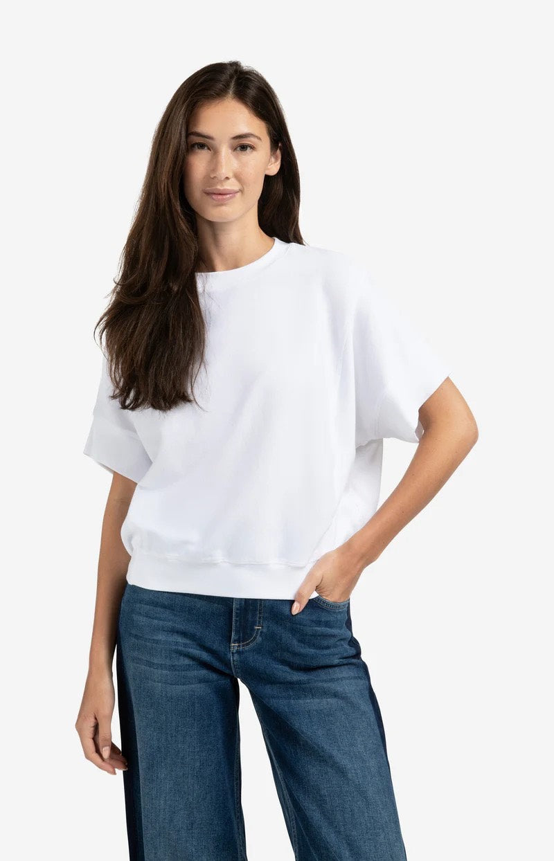 Ribbed Jersey Top - Wit