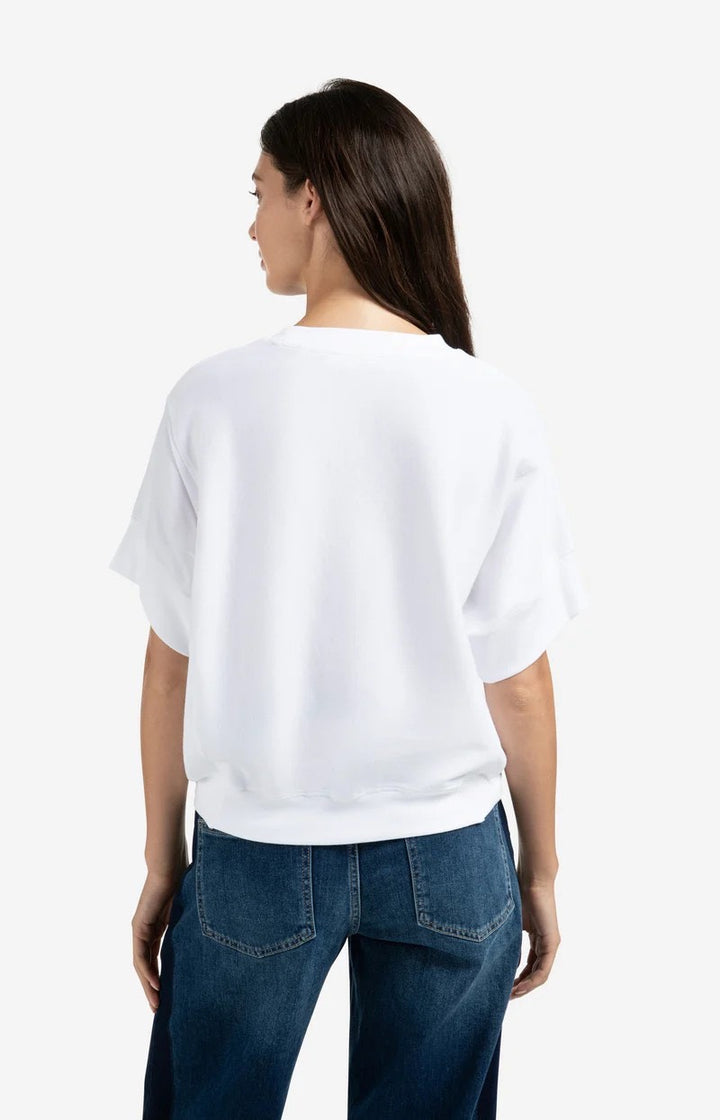 Ribbed Jersey Top - Wit