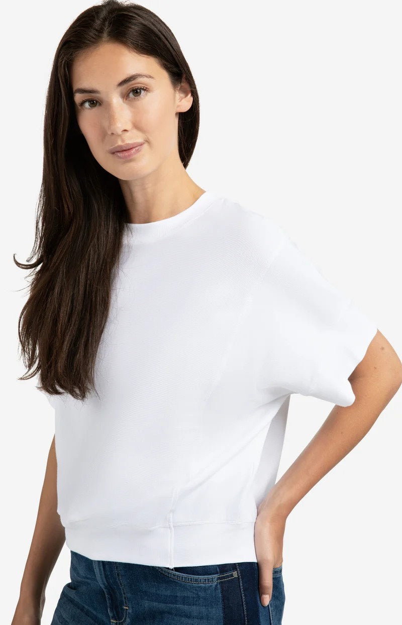 Ribbed Jersey Top - Wit