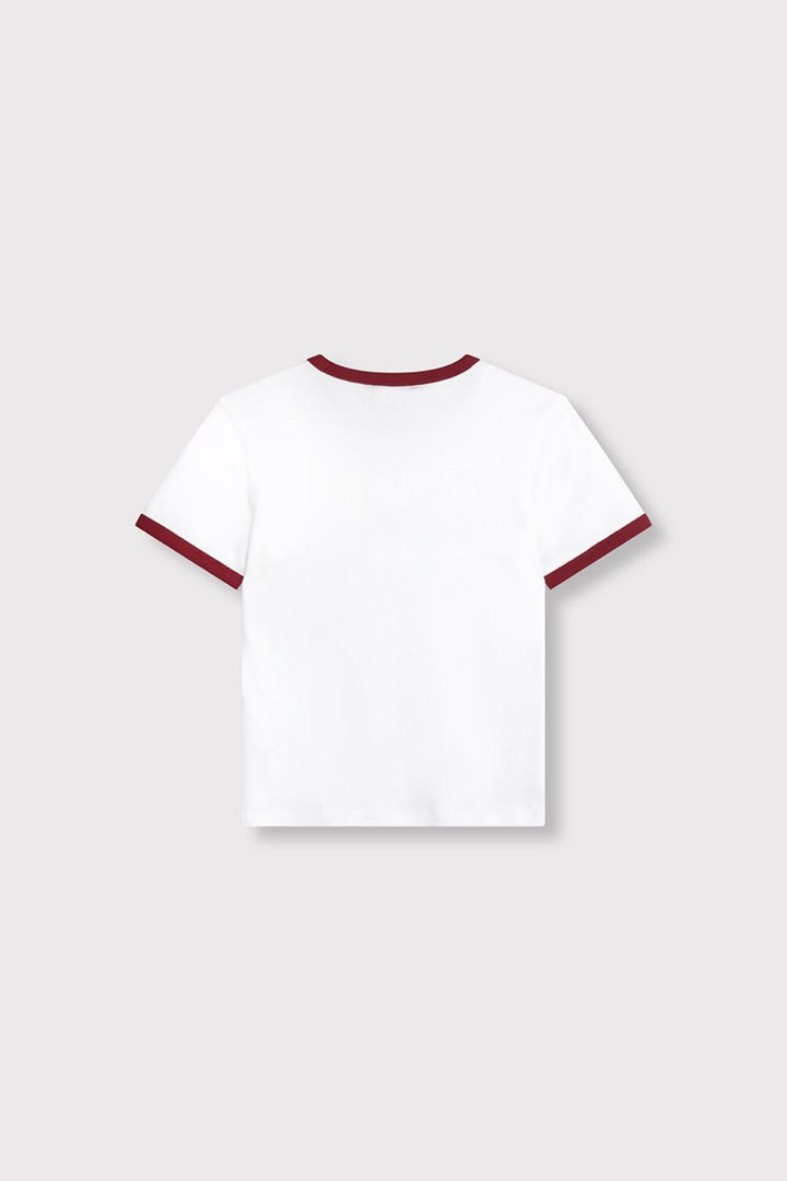 Ringer T-shirt - Off-white