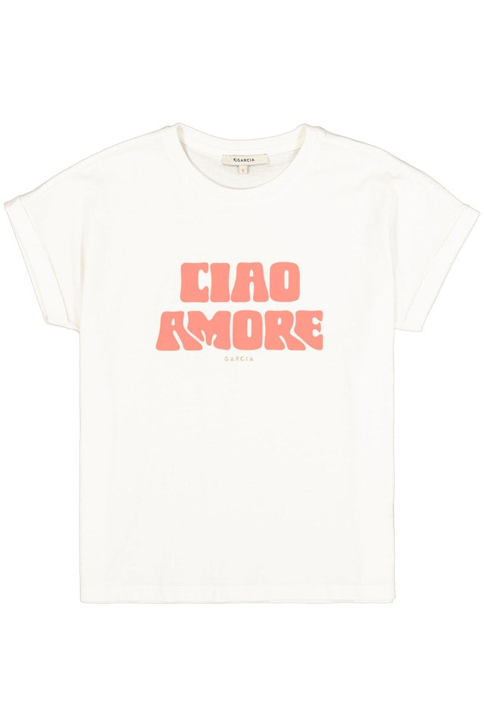 Garcia - Korte mouw T-shirts - 4339.02.0135 - Off-white