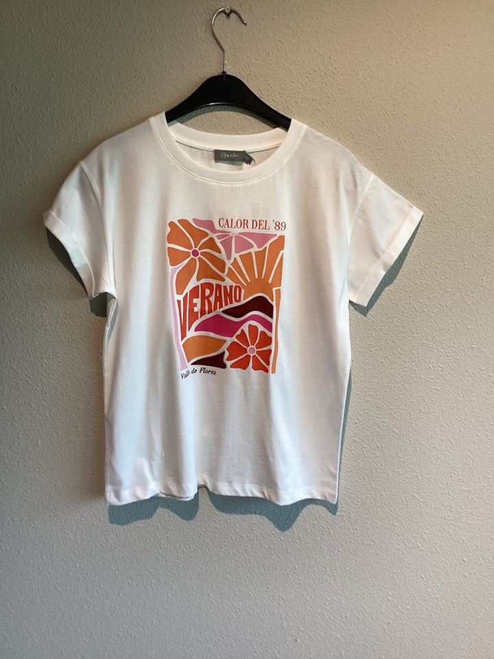 T-shirt ''verano'' - Off-white