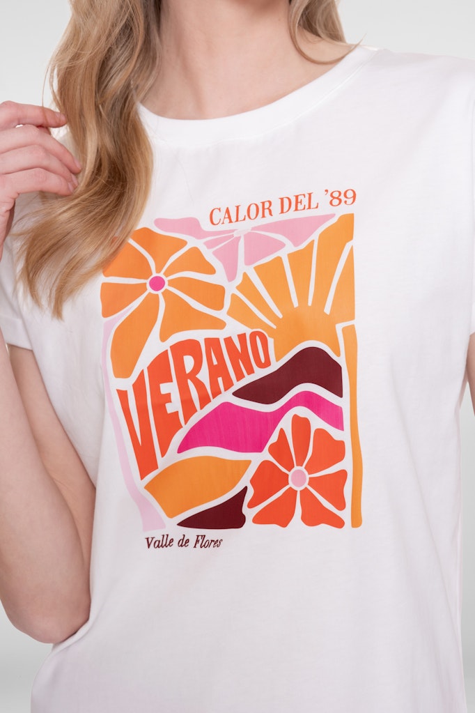 T-shirt ''verano'' - Off-white