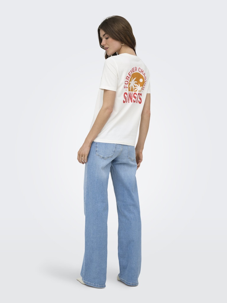 Onlfine S/s Reg Tee Cs Jrs - Off-white