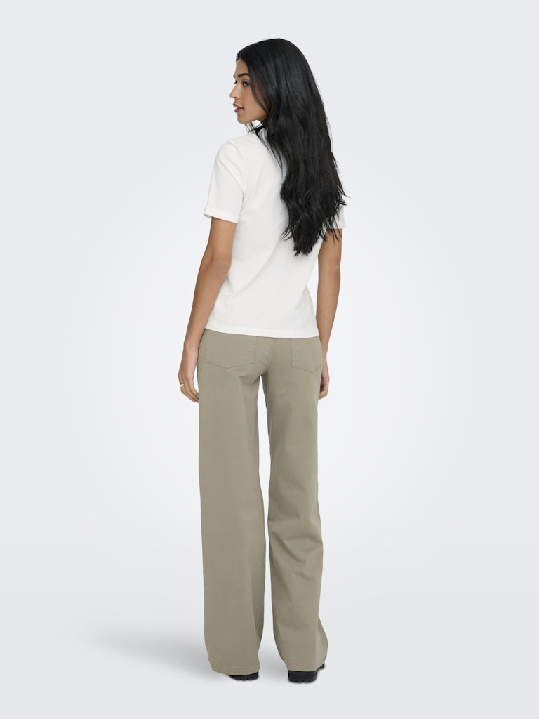 Onllea Life S/s Print Top Box Cc Jrs - Off-white