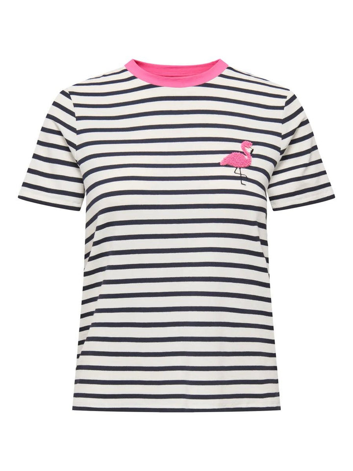 Onlheart Life S/s Tee Jrs Noos - Wit Dessin