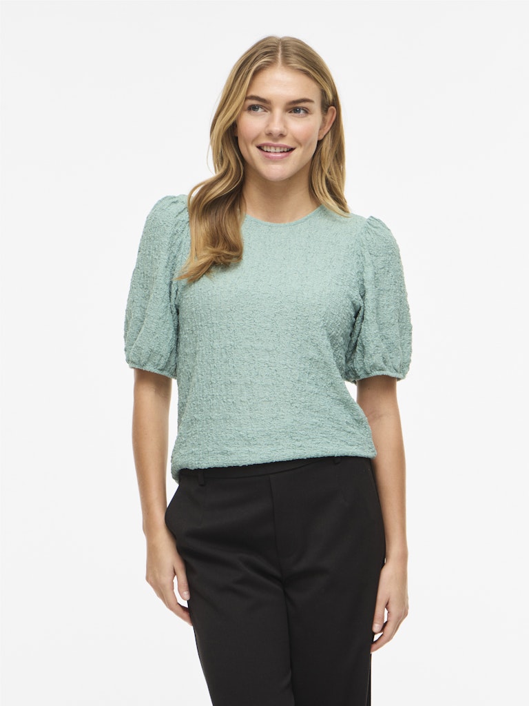 Vifall O-neck 2/4 Top - Noos - Oud Groen