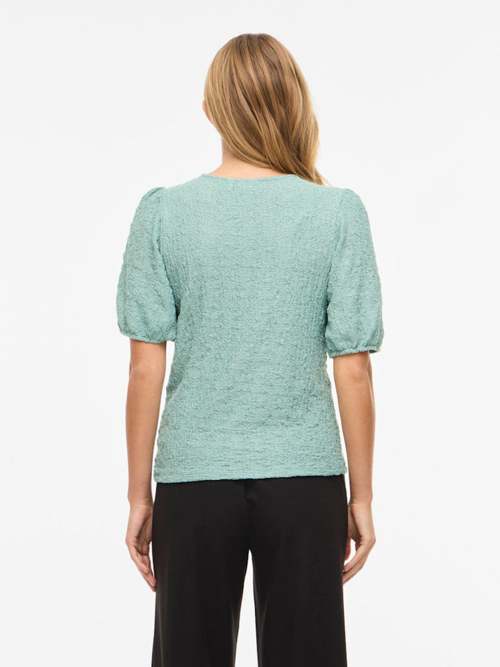 Vifall O-neck 2/4 Top - Noos - Oud Groen