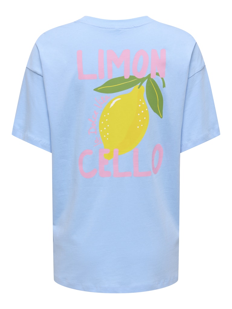 Onlelle S/s Printed Tee Cs Jrs - Lichtblauw