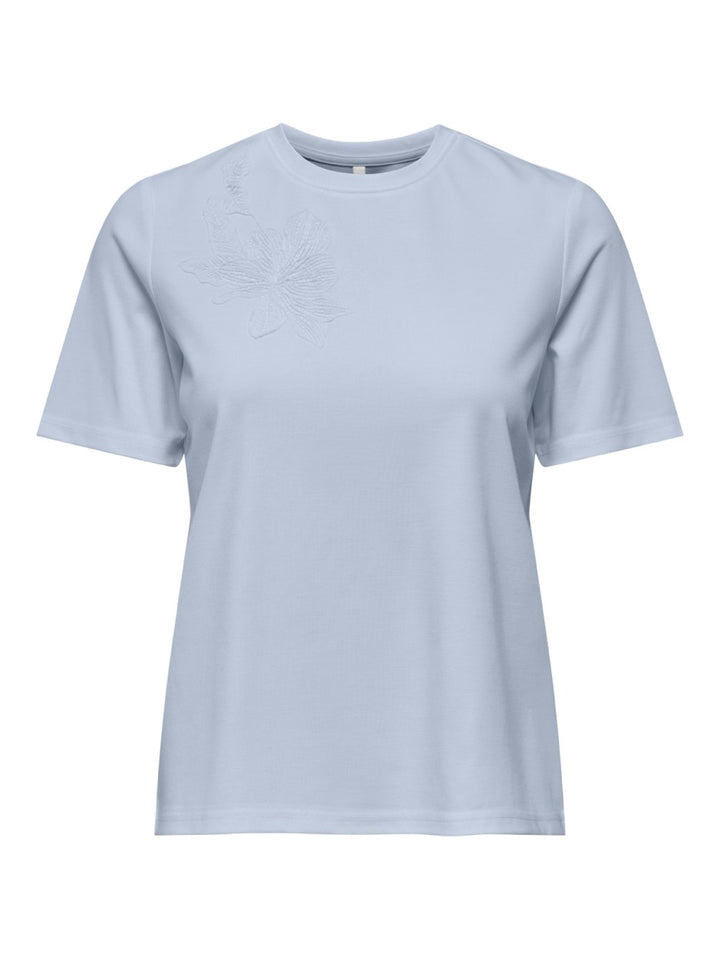 Onlsophia S/s Embroidery T-shirt Box Jrs - Lichtblauw