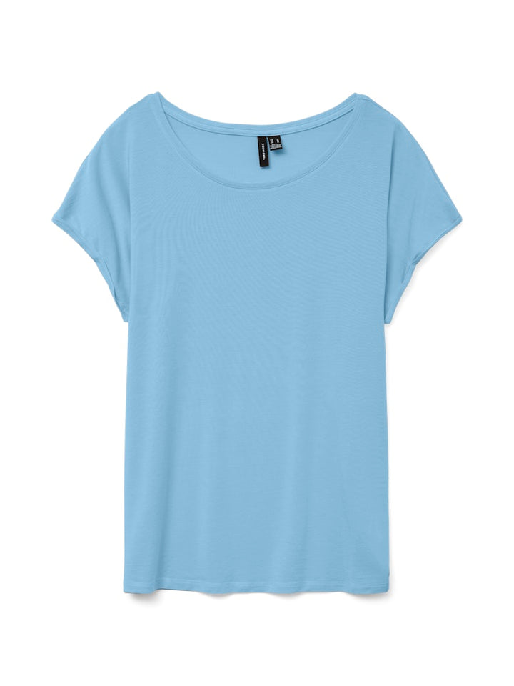 Vmava Plain Ss Top Jrs Noos - Lichtblauw