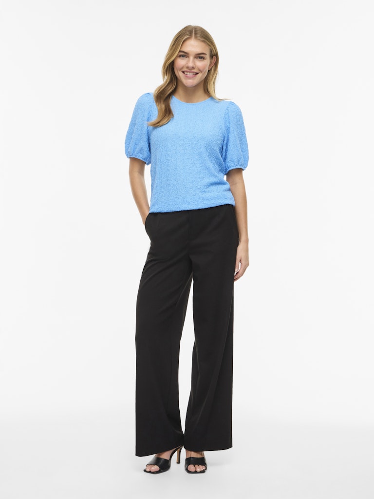 Vifall O-neck 2/4 Top - Noos - Lichtblauw