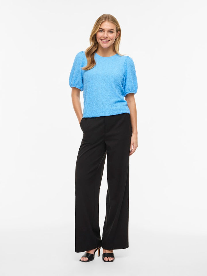 Vifall O-neck 2/4 Top - Noos - Lichtblauw