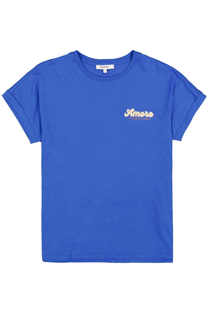 T-shirt S/s - Kobalt