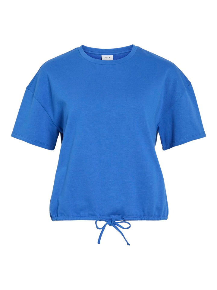 Vifranne Ss Sweat Top - Kobalt