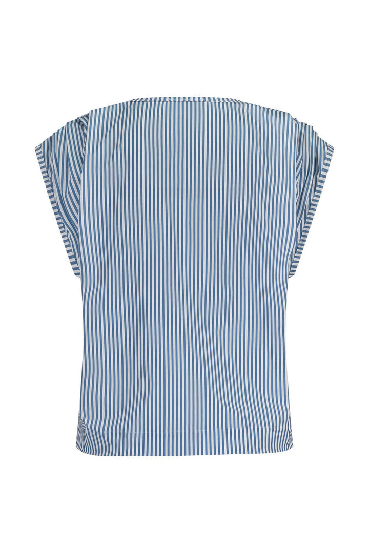 Leonie Small Stripe Top - Blauw Dessin