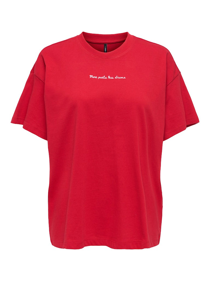 Onlvivvi Life S/s Lovely Top Jrs - Steenrood