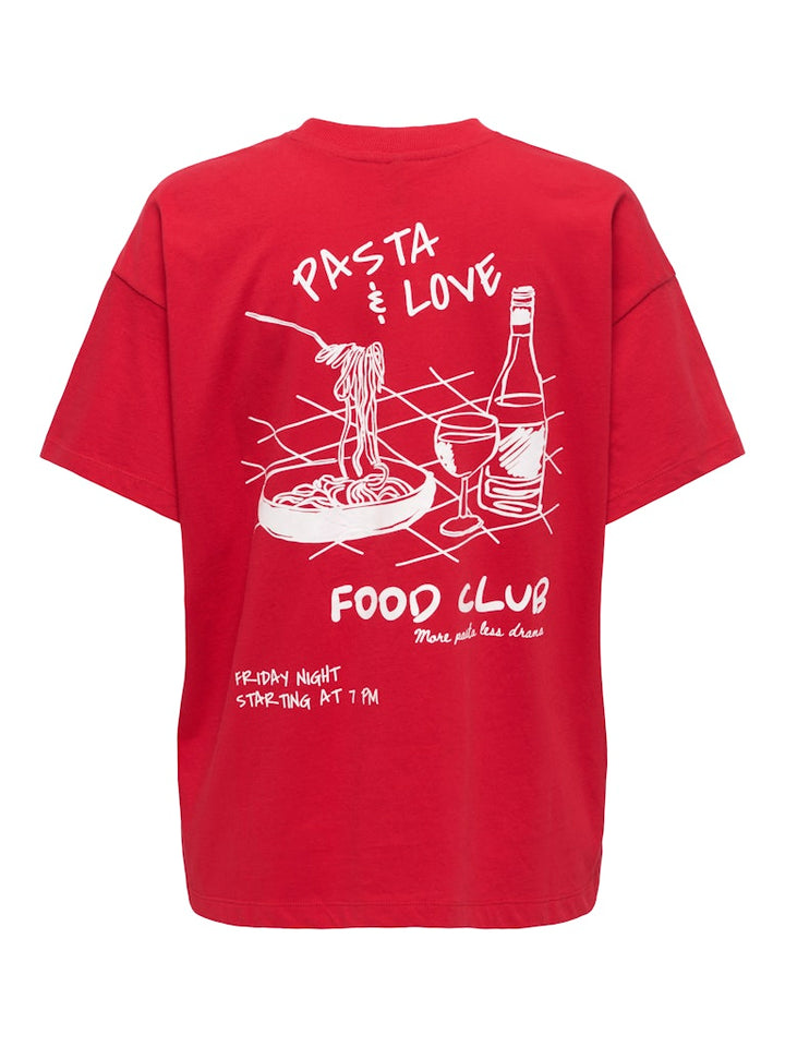 Onlvivvi Life S/s Lovely Top Jrs - Steenrood