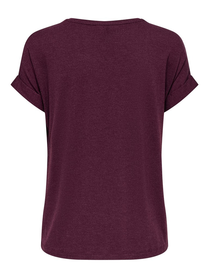 Onlmoster S/s O-neck Top Noos Jrs - Bordeaux