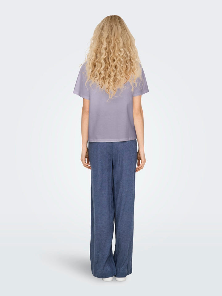 Jdycif Ss Broderie Anglaise Top - Lila
