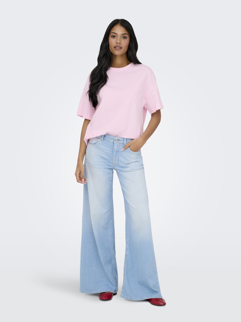 Jdycarla S/s Oversize T-shirt Jrs - Roze