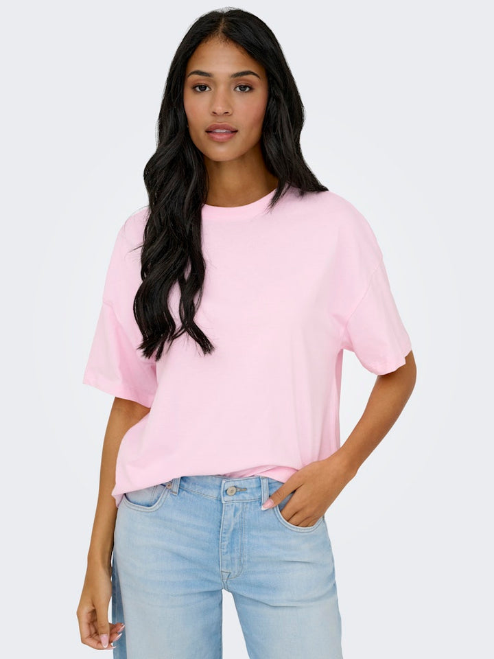 Jdycarla S/s Oversize T-shirt Jrs - Roze